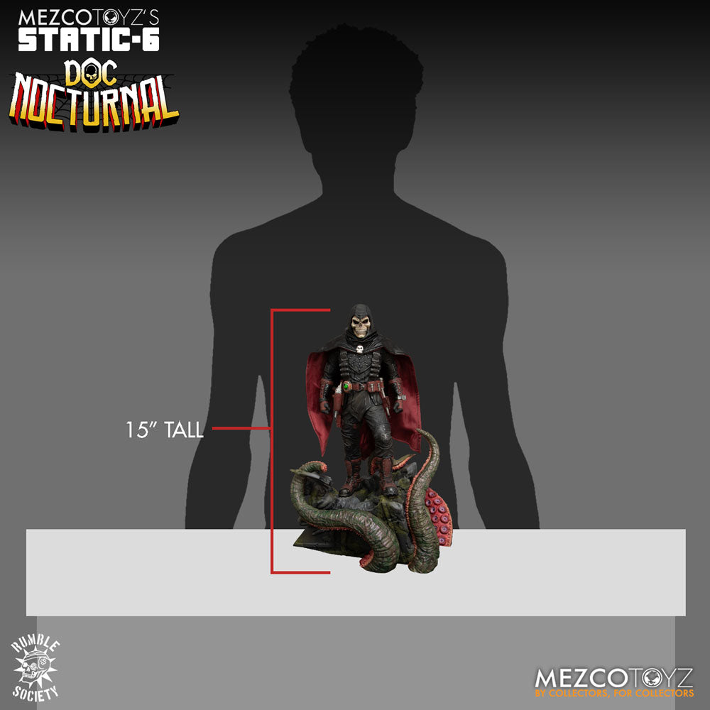 Mezco Toyz Rumble Society Doc Nocturnal Original Character Static 6 Statue