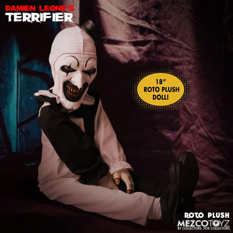 Mezco Toyz Terrifier Art the Clown 46 cm Roto Plüschfigur