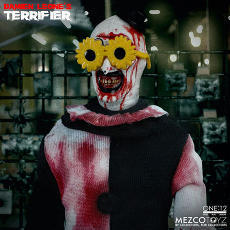 Mezco Toyz Terrifier Art the Clown Deluxe Edition 1/12 Actionfigur