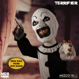 Mezco Toyz Terrifier Art the Clown with Sound MDS Mega Scale Puppe