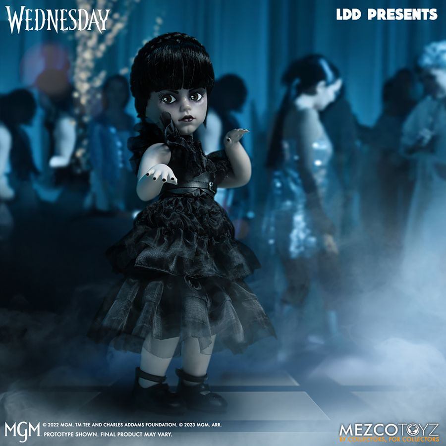 Mezco Toyz Wednesday Dancing LDD 25 cm Living Dead Dolls Puppe