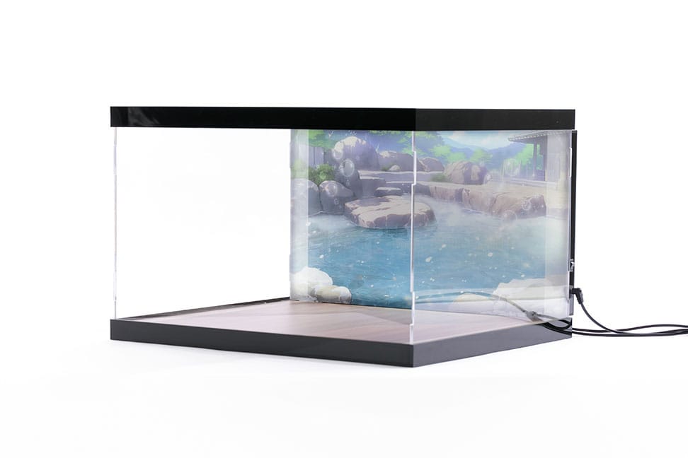 Mimeyoi Azur Lane Acryl Display Case mit Beleuchtung für Figur Kashino Hot Springs Relaxation