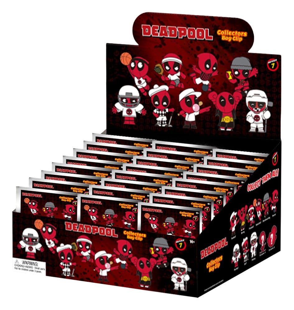 Monogram Int. Deadpool Serie 7 Display (24) 3D Taschenanhänger