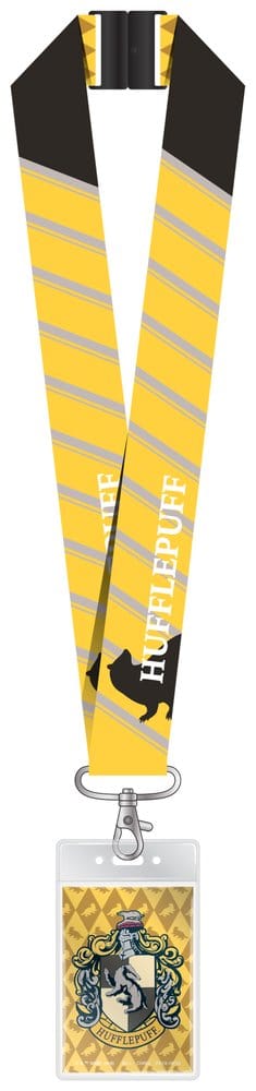 Monogram Int. Harry Potter Hufflepuff Luxus-Schlüsselband mit Kartenhalter