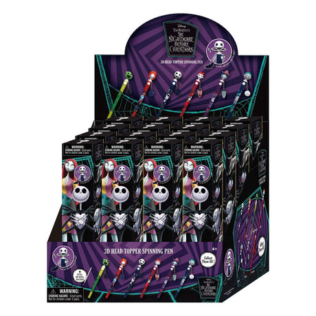 Monogram Int. Nightmare before Christmas 3D Head Topper Spinning Pen Blind Box Display (16) Stifte