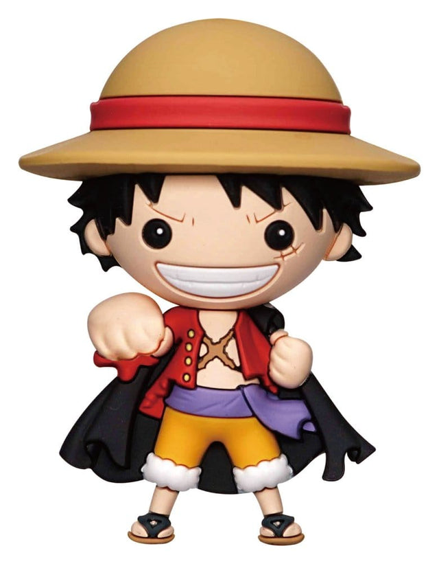 Monogram Int. One Piece 3D Schaumstoff-Magnet Luffy with Cape