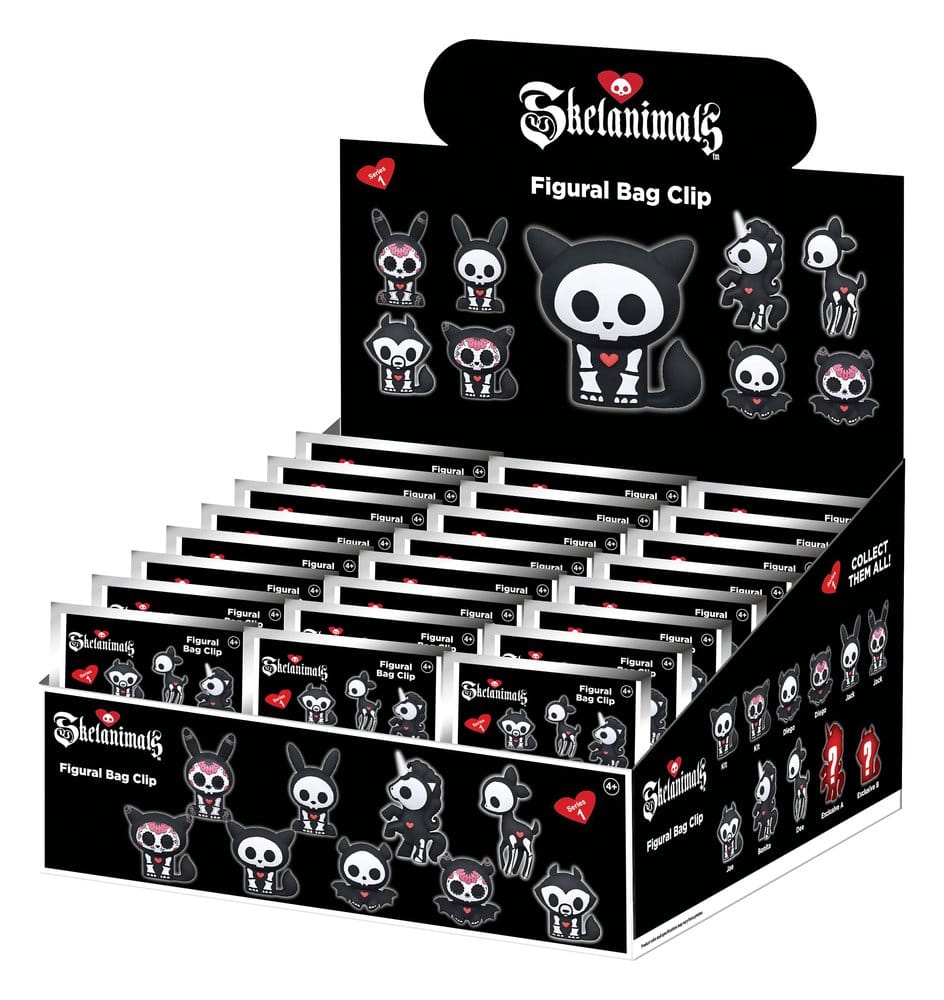 Monogram Int. Skelanimals Serie 1 Blind Bag Display (24) 3D Taschenanhänger