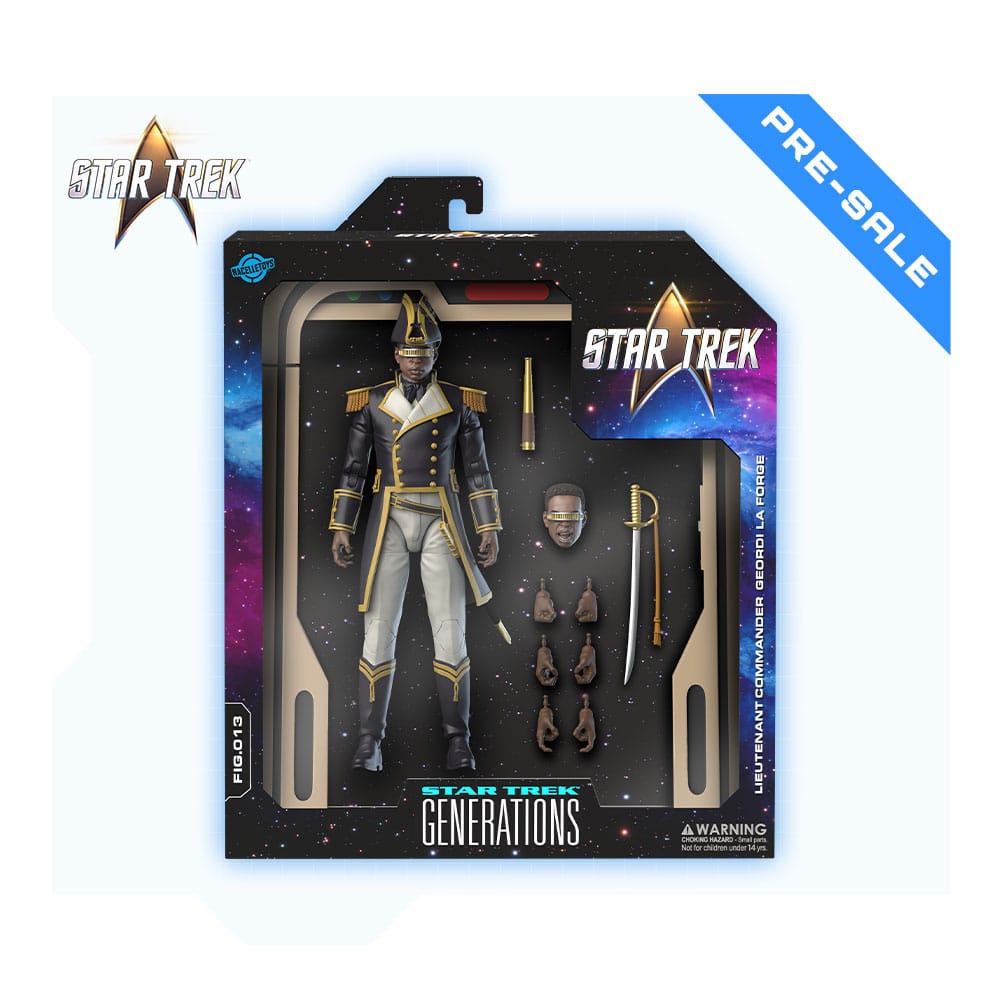 Nacelle Consumer Products Star Trek Treffen der Generationen Sailor Uniform Geordi La Forge Wave 2 1/10 Actionfigur