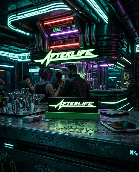 Neamedia Icons Cyberpunk 2077 Afterlife Logo-Leuchte