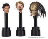 NECA Actionfiguren Kopf Displayständer (Schwarz 3er-Pack)