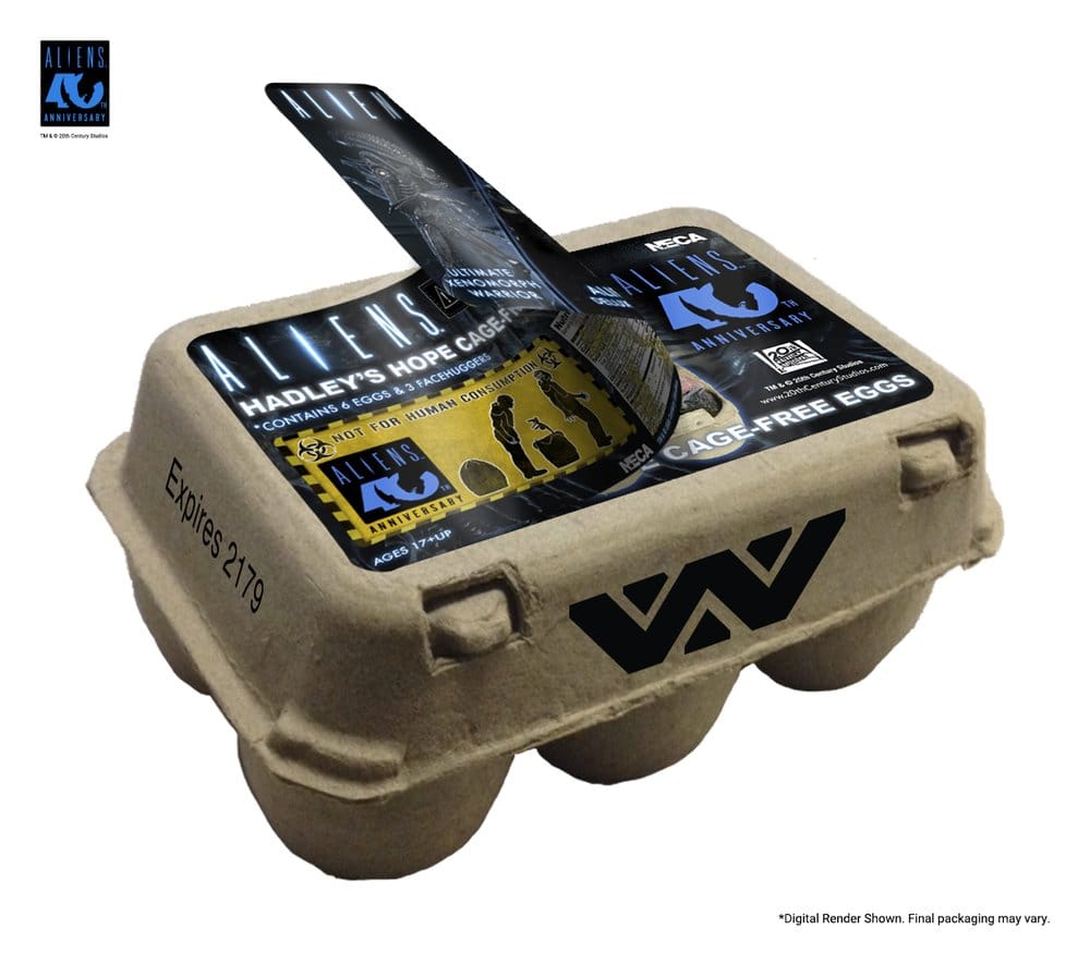 NECA Aliens Carton of Alien Eggs (40th Anniversary) 6er-Pack Zubehör-Set