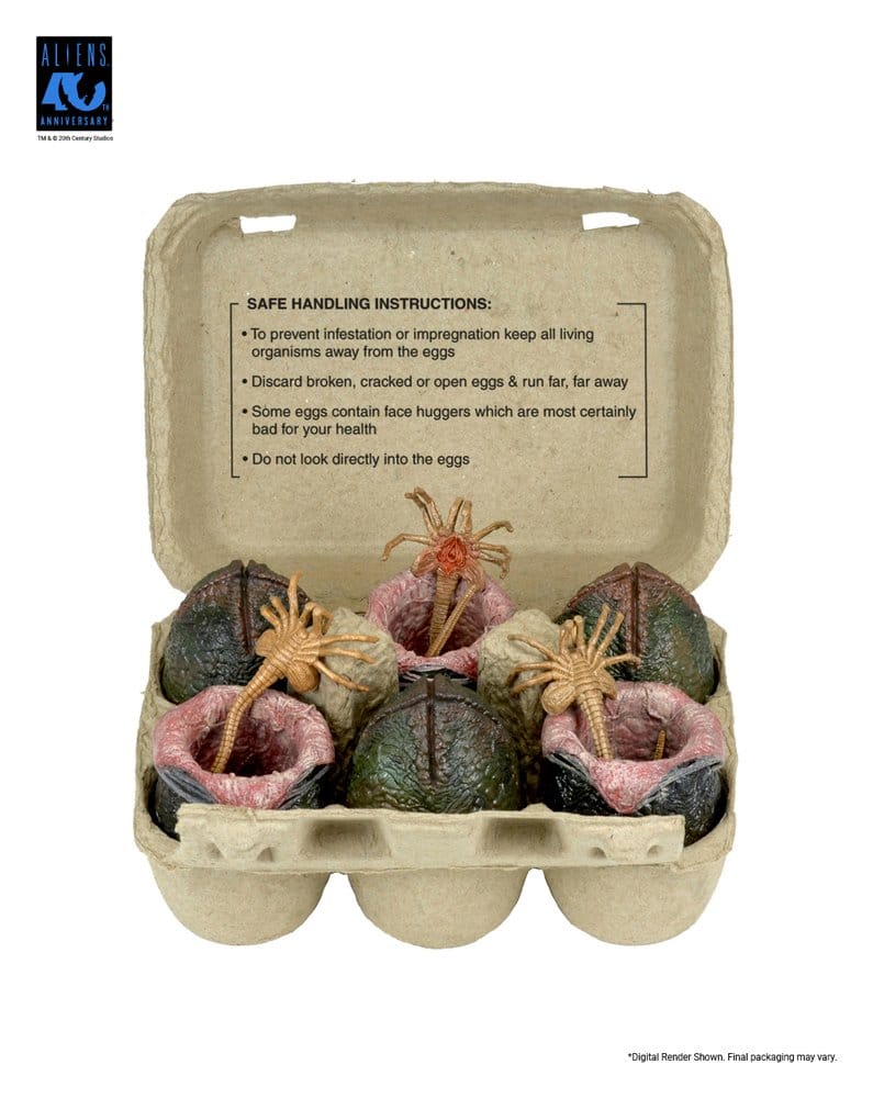 NECA Aliens Carton of Alien Eggs (40th Anniversary) 6er-Pack Zubehör-Set