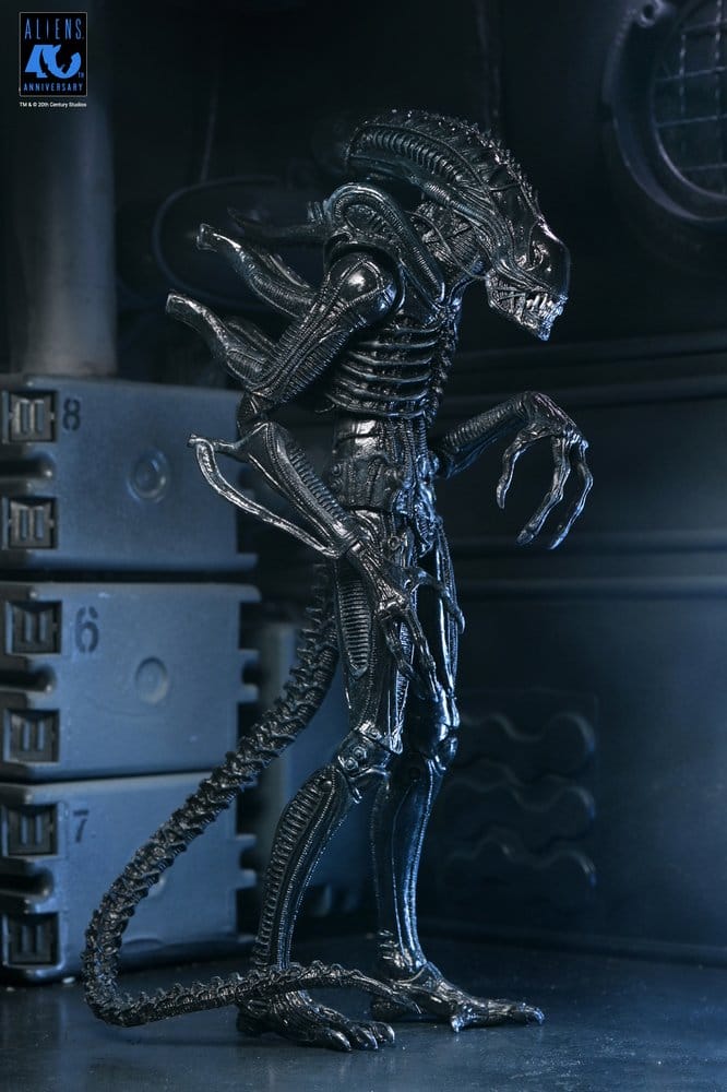 NECA Aliens Ultimate Actionfigur Warrior (1986) Xenomorph Black (40th Anniversary) 23 cm
