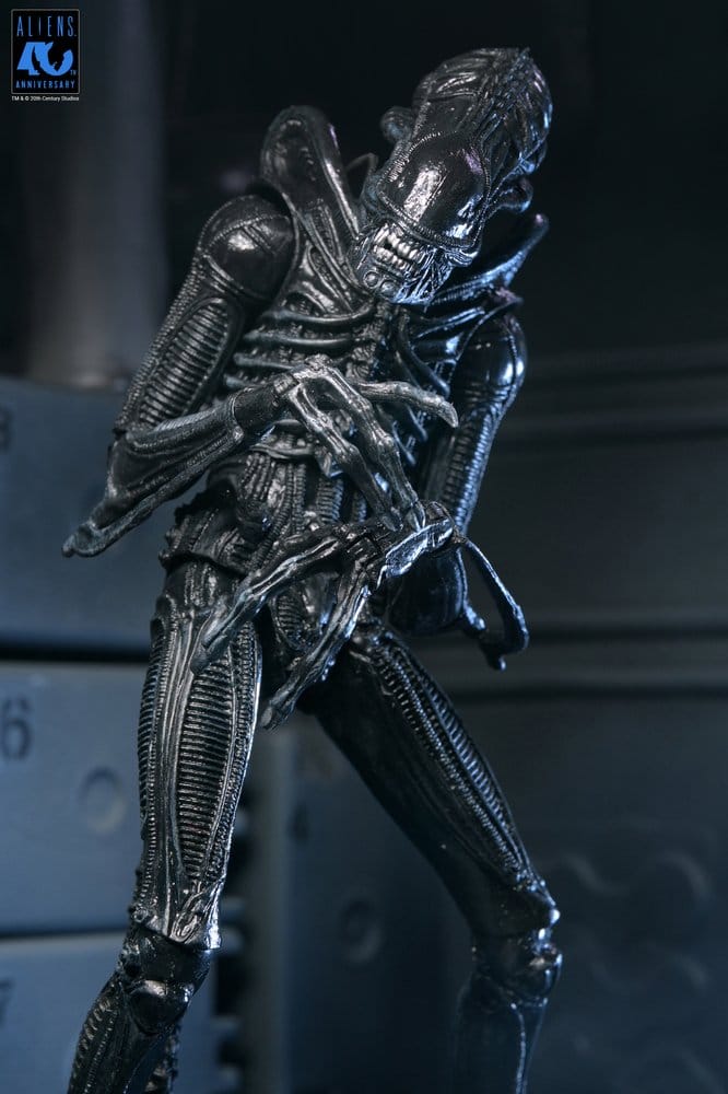 NECA Aliens Ultimate Actionfigur Warrior (1986) Xenomorph Black (40th Anniversary) 23 cm