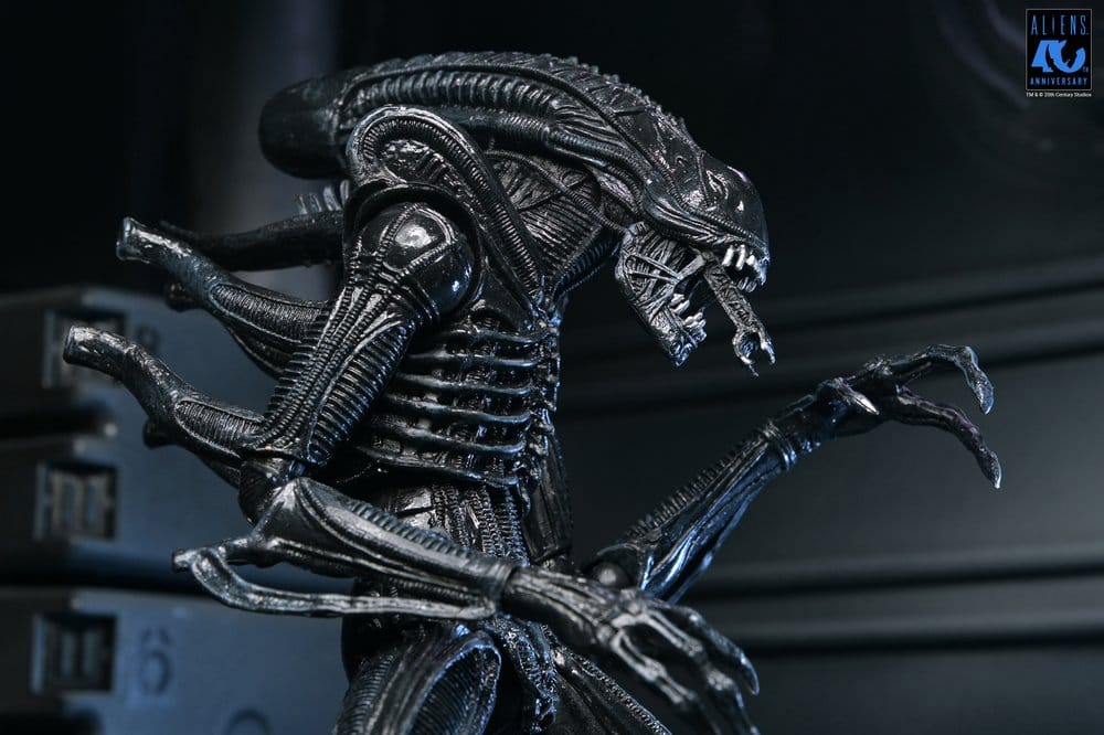 NECA Aliens Ultimate Actionfigur Warrior (1986) Xenomorph Black (40th Anniversary) 23 cm