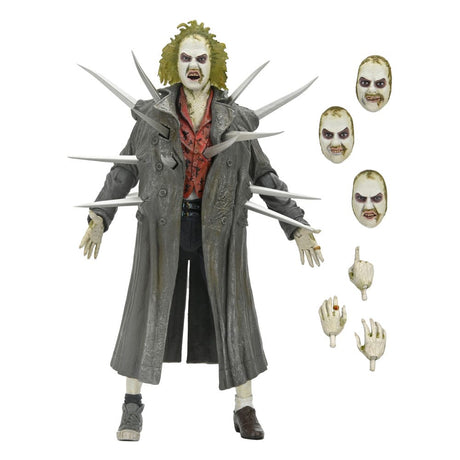 NECA Beetlejuice (1988) Diorama Trenchcoat with Spikes Inferno Room Deluxe Set