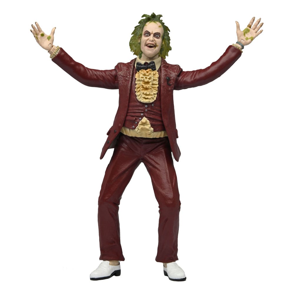 NECA Beetlejuice 1988 Red Tuxedo Actionfigur 18 cm