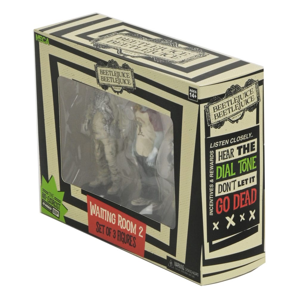 NECA Beetlejuice Beetlejuice Figuren 3er-Pack Waiting Room 2 10 cm