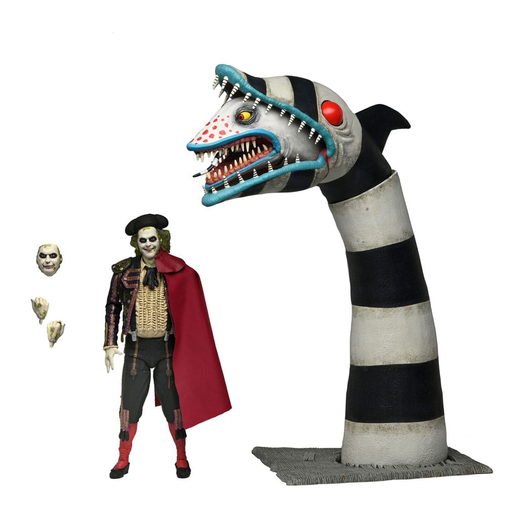 NECA Beetlejuice Beetlejuice Ultimate ’Matador’ Beetlejuice and Sandworm 2 Pack Actionfiguren