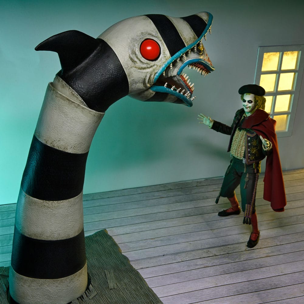 NECA Beetlejuice Beetlejuice Ultimate ’Matador’ Beetlejuice and Sandworm 2 Pack Actionfiguren