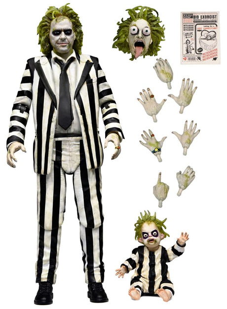 NECA Beetlejuice Beetlejuice Ultimate Striped Suit Actionfigur