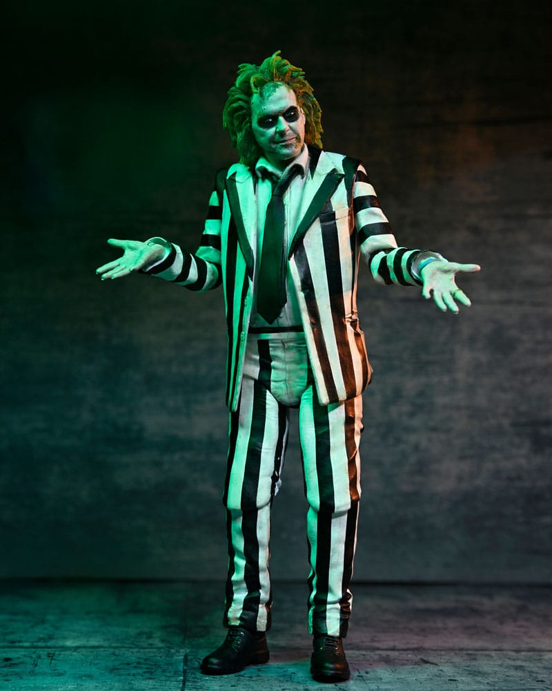 NECA Beetlejuice Beetlejuice Ultimate Striped Suit Actionfigur