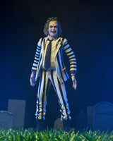 NECA Beetlejuice Black and White Striped Suit Actionfigur