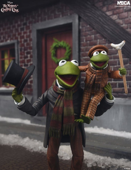 NECA Die Muppets Weihnachtsgeschichte Ultimate Kermit as Bob Cratchit & Robin as Tiny Tim 2er-Pack Actionfiguren