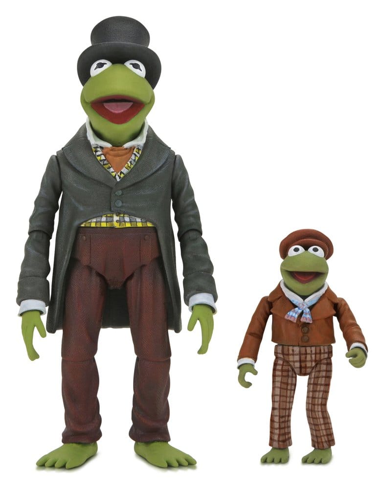 NECA Die Muppets Weihnachtsgeschichte Ultimate Kermit as Bob Cratchit & Robin as Tiny Tim 2er-Pack Actionfiguren
