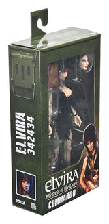 NECA Elvira Herrscherin der Dunkelheit Commando Elvira Clothed Actionfigur