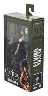 NECA Elvira Herrscherin der Dunkelheit Commando Elvira Clothed Actionfigur