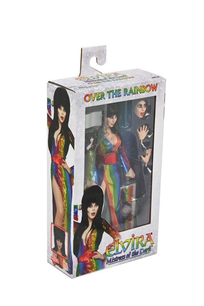 NECA Elvira Mistress of the Dark Over the Rainbow Clothed Actionfigur