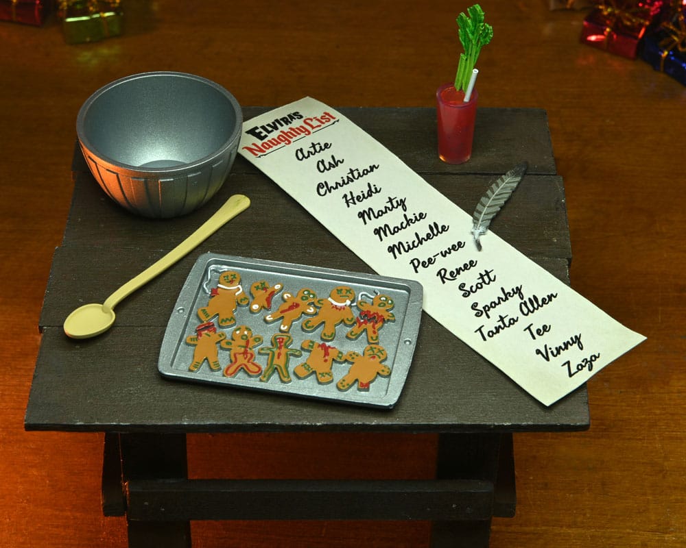 NECA Elvira Mistress of the Dark Very Scary Xmas Clothed Actionfigur