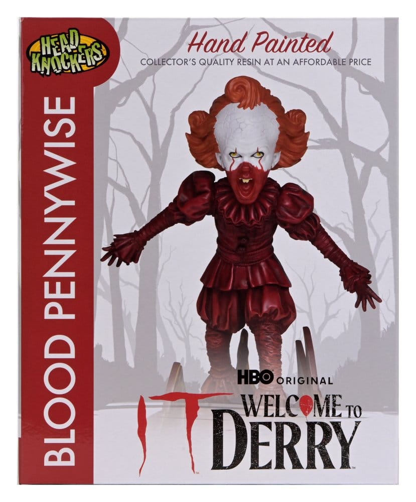 NECA Es Welcome To Derry Blood Pennywise Head Knocker