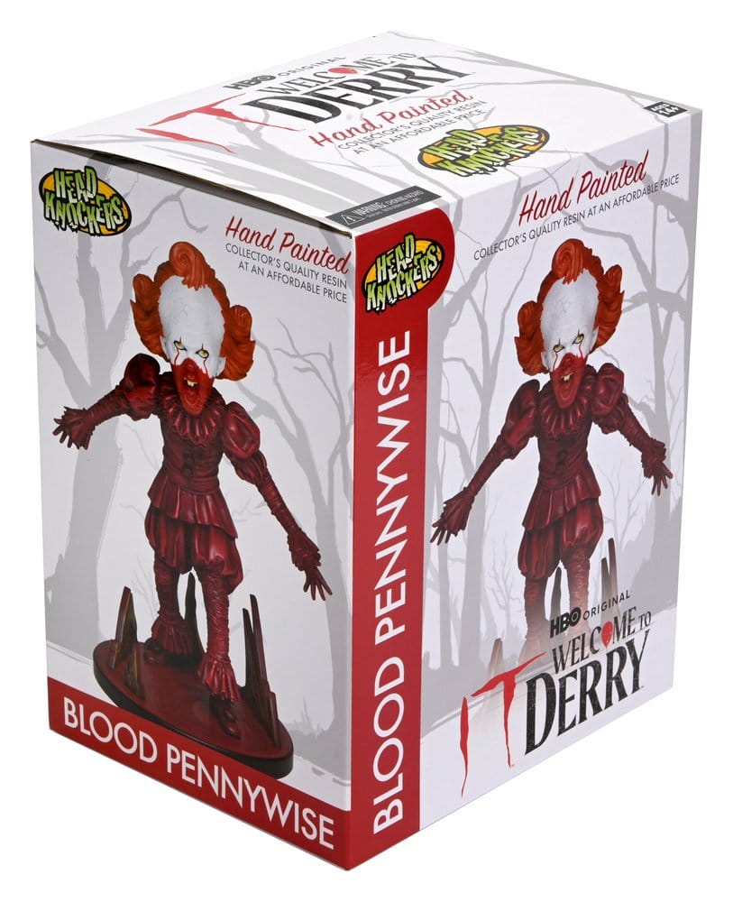 NECA Es Welcome To Derry Blood Pennywise Head Knocker