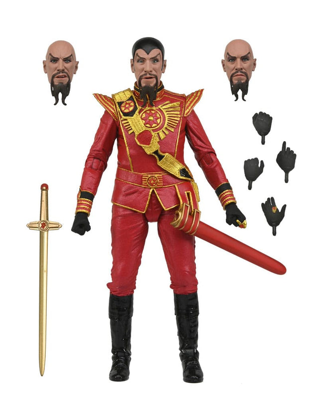 NECA Flash Gordon (1980) Ultimate Ming (Red Military Outfit) Actionfigur