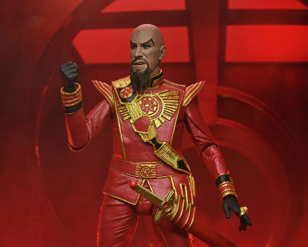 NECA Flash Gordon (1980) Ultimate Ming (Red Military Outfit) Actionfigur