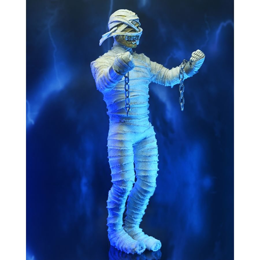 NECA Iron Maiden Powerslave Eddie Mummy Clothed Actionfigur