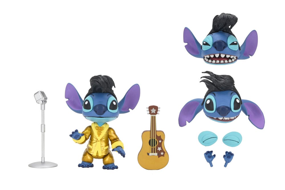 NECA Lilo & Stitch Ultimate Gold Suit Elvis Stitch Actionfigur