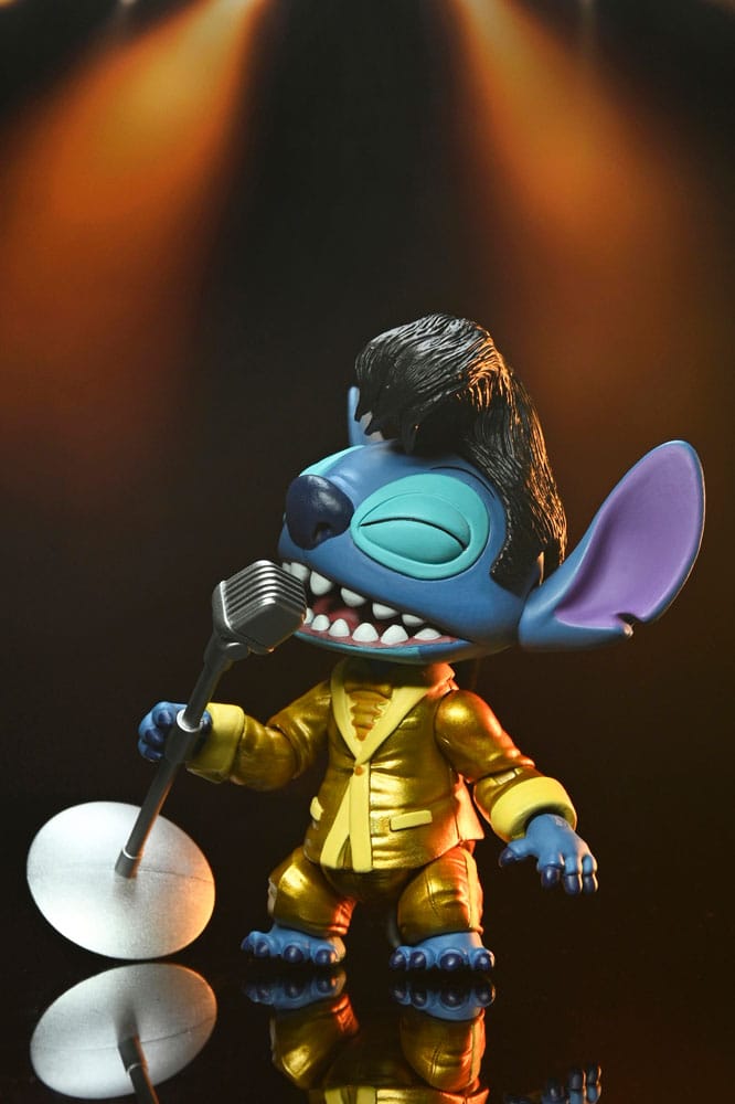 NECA Lilo & Stitch Ultimate Gold Suit Elvis Stitch Actionfigur