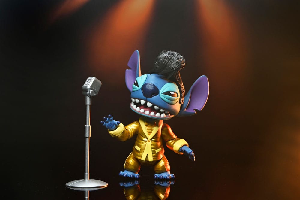 NECA Lilo & Stitch Ultimate Gold Suit Elvis Stitch Actionfigur