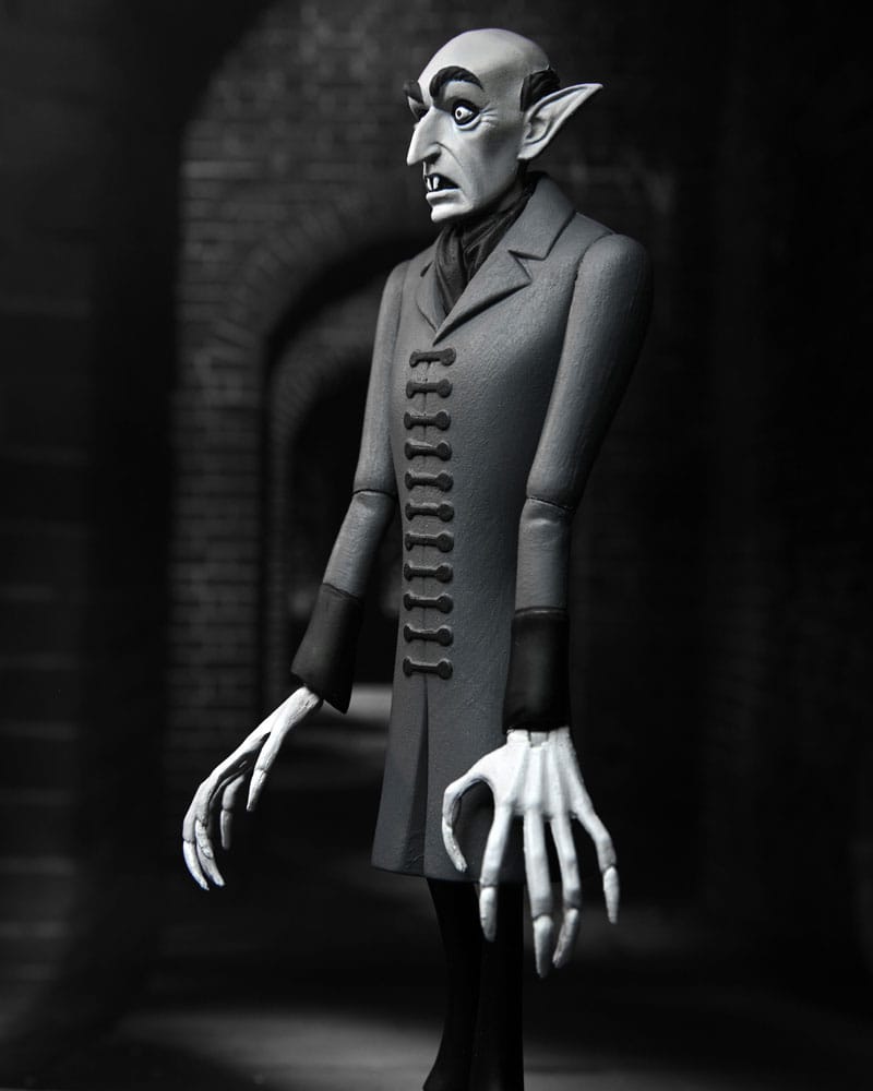 NECA Nosferatu Toony Terrors Count Orlok Silver Screen Edition Actionfigur
