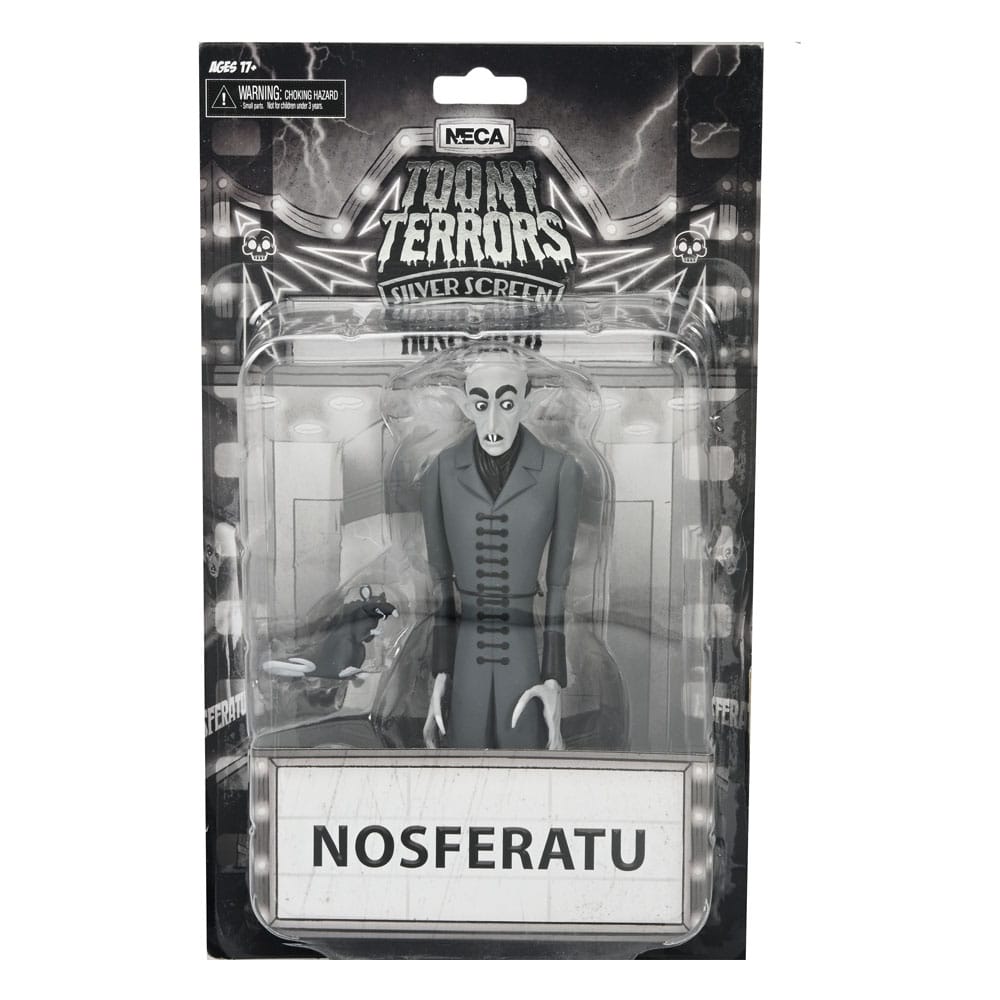 NECA Nosferatu Toony Terrors Count Orlok Silver Screen Edition Actionfigur