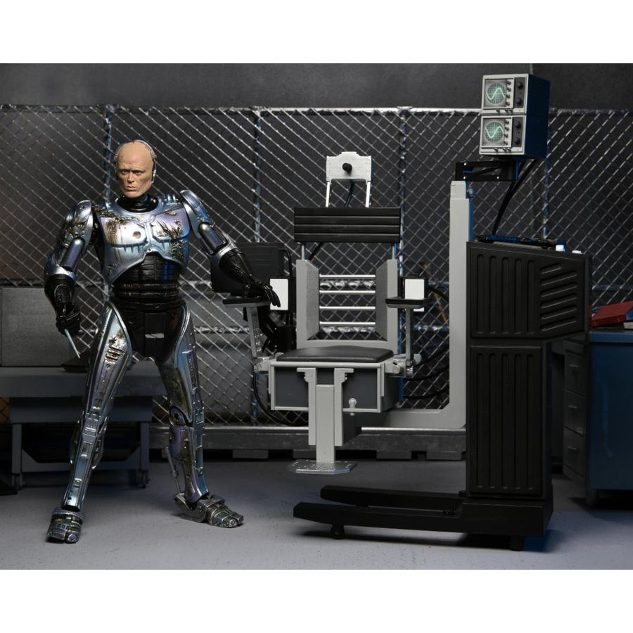 NECA Robocop - Ultimate RoboCop with Chair Battle Damaged Actionfigur