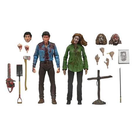 NECA Tanz der Teufel Ultimate Bloody Ash & Cheryl Williams 2er-Pack Actionfiguren