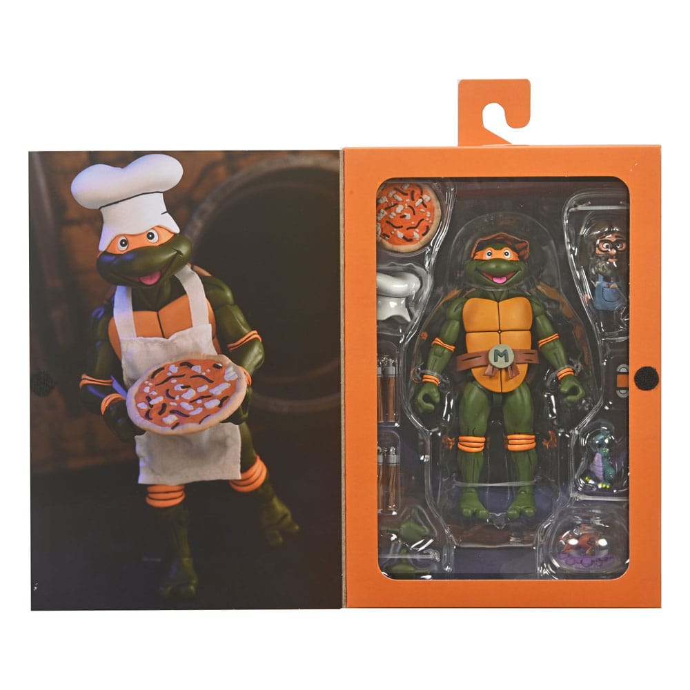 NECA Teenage Mutant Ninja Turtles (1987 Cartoon) Ultimate Michelangelo (VHS) Actionfigur