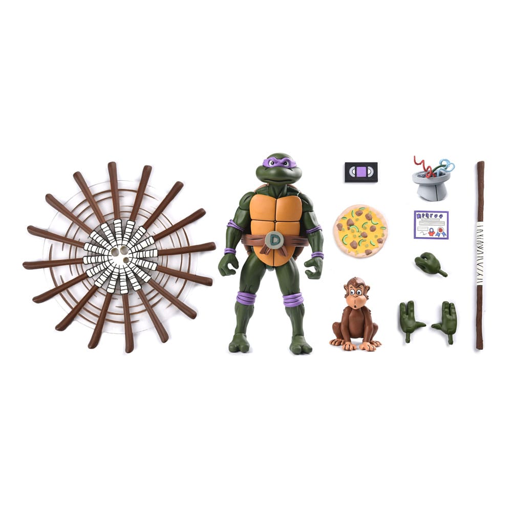 NECA Teenage Mutant Ninja Turtles (1987 Cartoon) Ultimate Donatello (VHS) Actionfigur