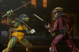 NECA Teenage Mutant Ninja Turtles (1990 Movie) Roof Top Battle Shredder vs Leo Actionfigur