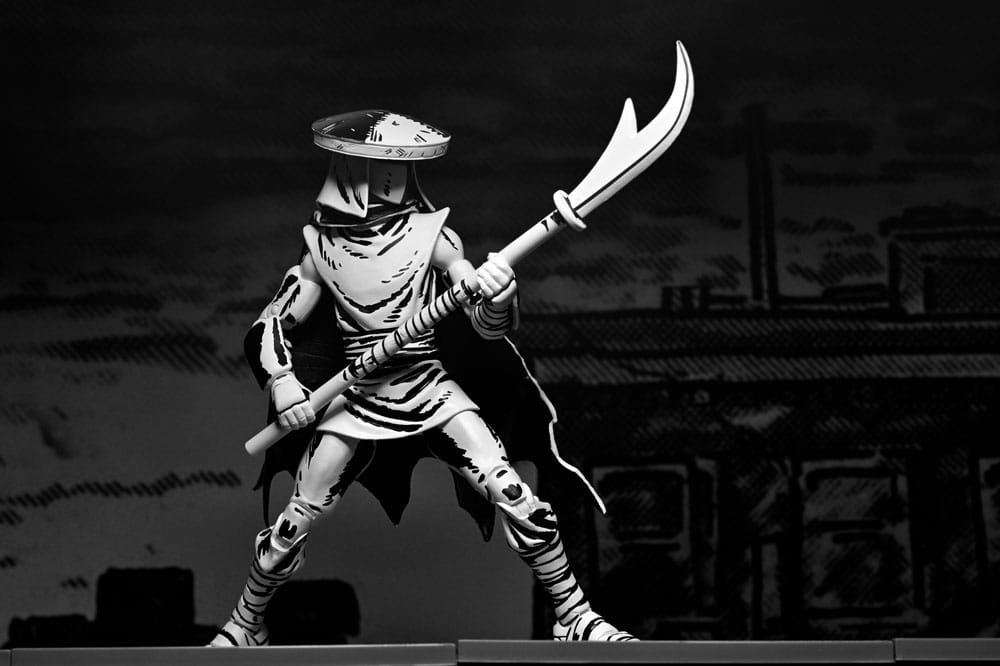 NECA Teenage Mutant Ninja Turtles Actionfigur Elite Foot Ninja Guard Black & White 18 cm