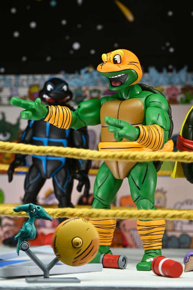 NECA Teenage Mutant Ninja Turtles (Archie Comics) Actionfiguren 4er-Pack Stump Wrestling Turtles 18 cm